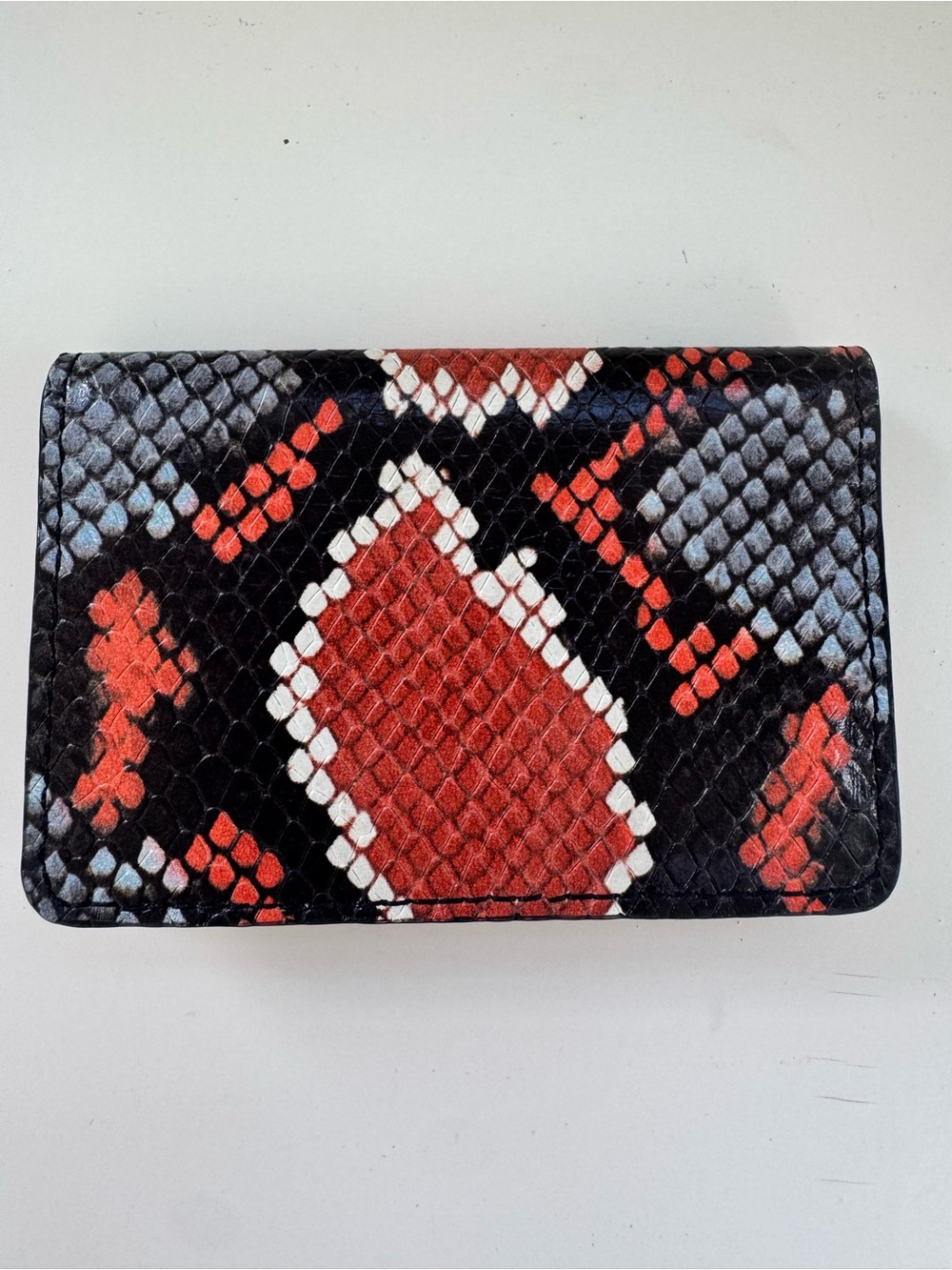 & Other Stories Paris Atelier Crocodile Snakeskin Small Card Holder Wallet View 6